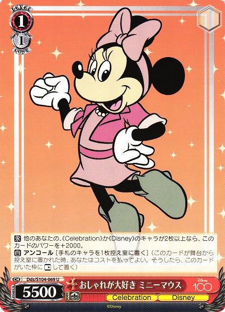 Minnie Mouse Dds/S104-069-Kantocards