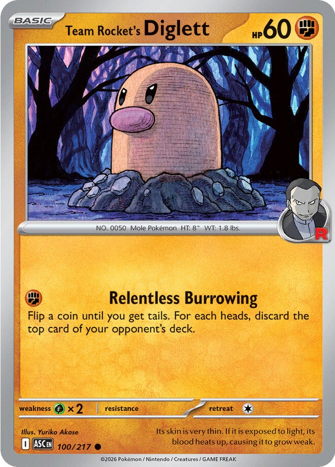 Team Rocket's Diglett 100/217 - Common