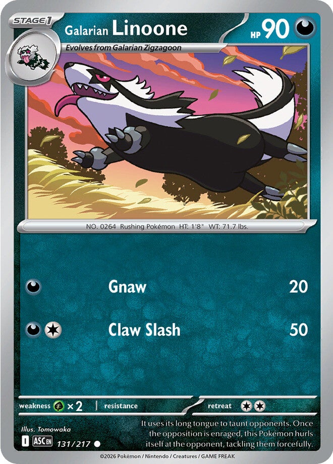 Galarian Linoone 131/217 - Common