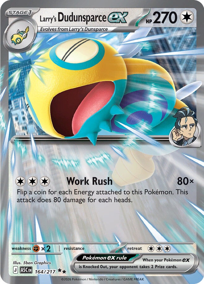 Larry's Dudunsparce ex 164/217 - Double Rare