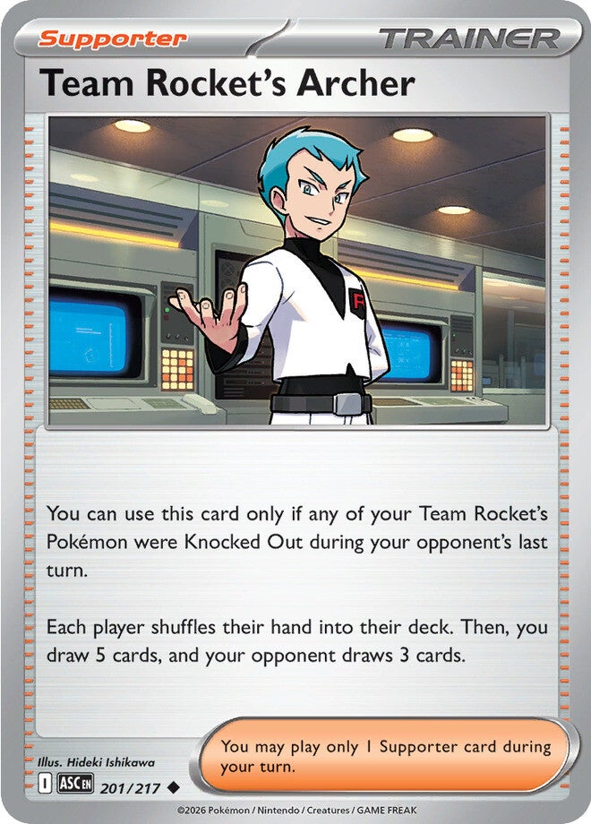 Team Rocket's Archer 201/217 - Uncommon