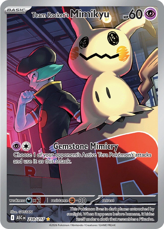 Team Rocket's Mimikyu 238/217 - Illustration Rare