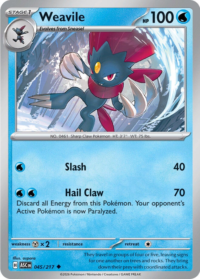 Weavile 045/217 - Uncommon