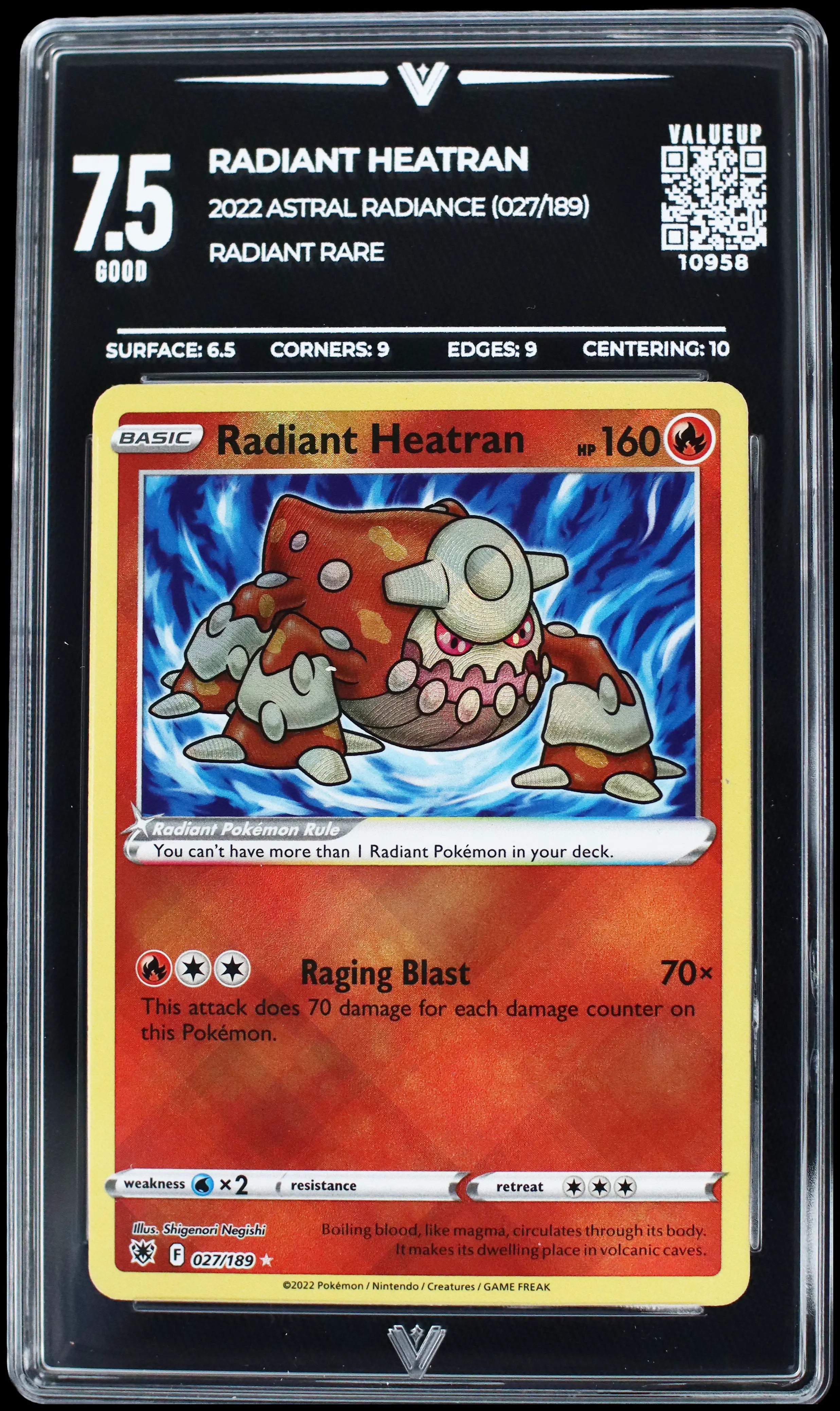 radiant heatran pokemon card RADIANT HEATRAN (VALUEUP) #10958 (Subasta) – Kantocards