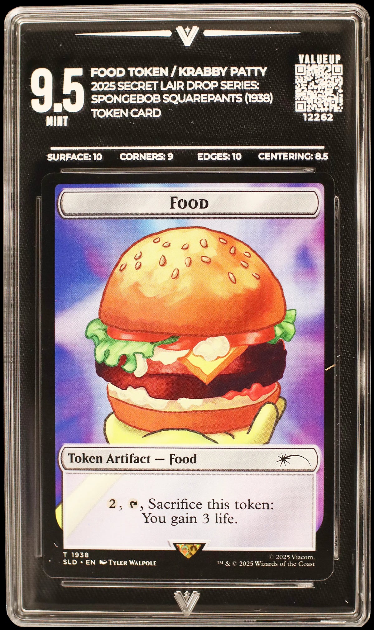 Food Token / Krabby Patty (VALUEUP) #12262 (Subasta)