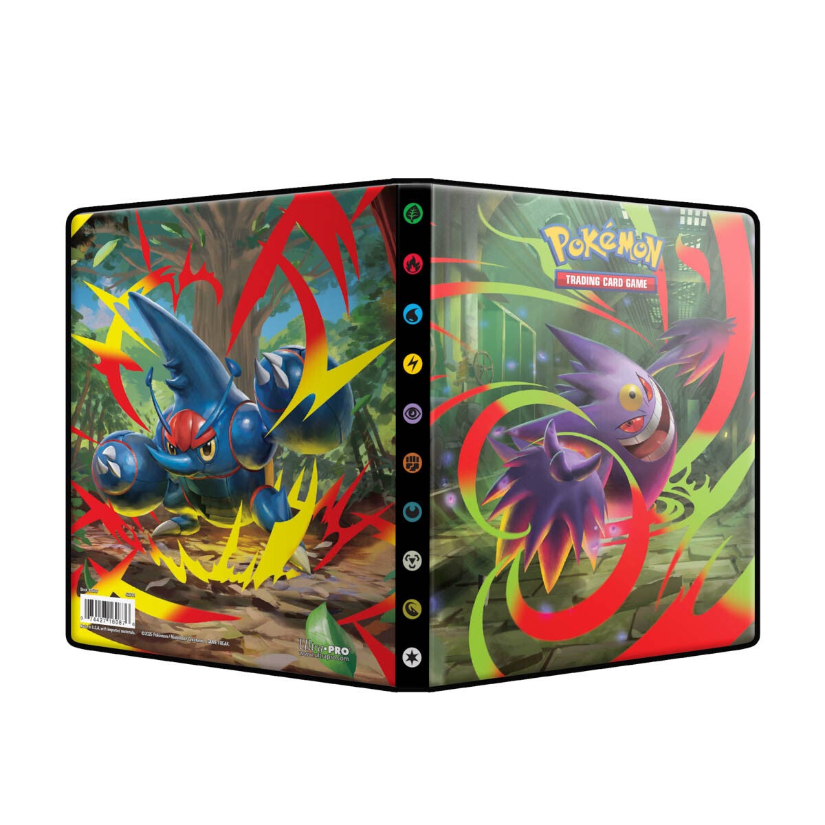 pokemon card binder gengar Pokmon 4 Pocket  Japan Youkoso friction black backing Ultra Pro Zippered PRO Binder