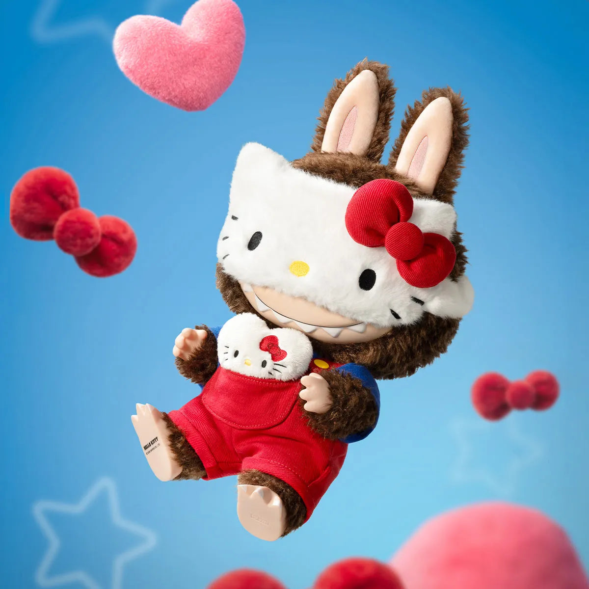 Labubu The Monsters × Hello Kitty (38cm) Vinyl Plush Doll
