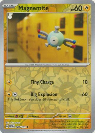 Magnemite 081/165 - Uncommon - Reverse Holo-Kantocards