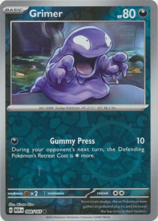 Grimer 088/165 - Common - Reverse Holo-Kantocards