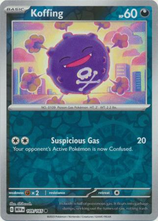 Koffing 109/165 - Common - Reverse Holo-Kantocards