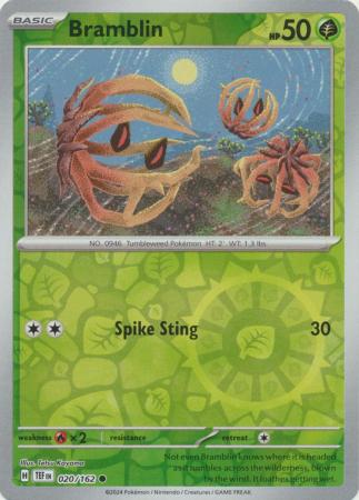 Bramblin 020/162 - Common - Reverse Holo-Kantocards