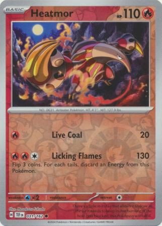 Heatmor 031/162 - Common - Reverse Holo-Kantocards
