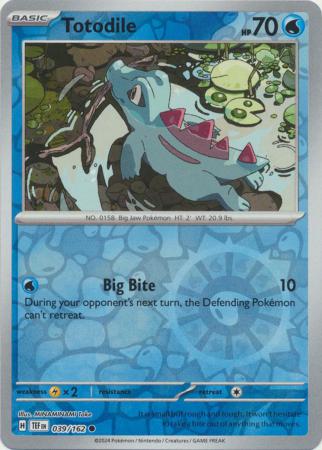 Totodile 039/162 - Common - Reverse Holo-Kantocards