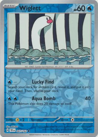 Wiglett 047/162 - Common - Reverse Holo-Kantocards