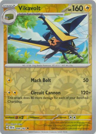 Vikavolt 056/162 - Uncommon - Reverse Holo-Kantocards