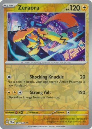 Zeraora 057/162 - Uncommon - Reverse Holo-Kantocards