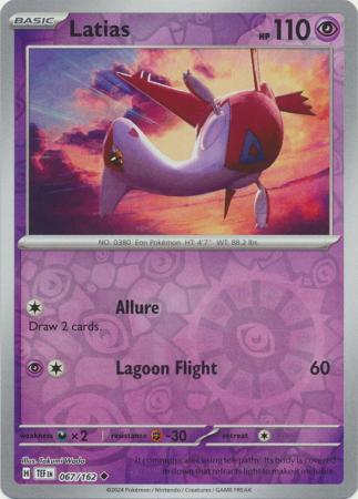 Latias 067/162 - Uncommon - Reverse Holo-Kantocards