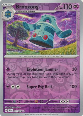 Bronzong 069/162 - Uncommon - Reverse Holo-Kantocards