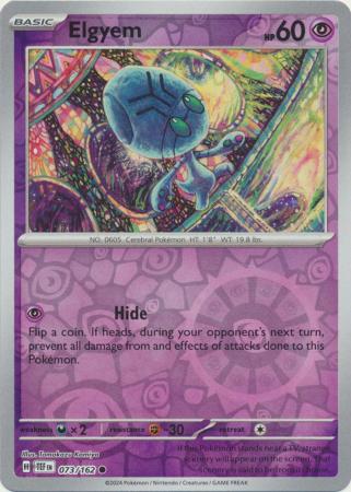 Elgyem 073/162 - Common - Reverse Holo-Kantocards