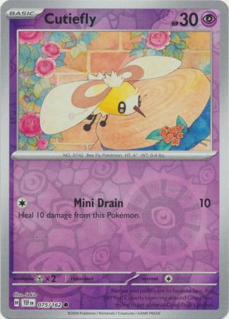 Cutiefly 075/162 - Common - Reverse Holo-Kantocards