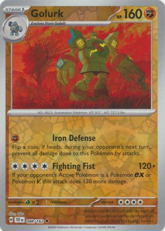 Golurk 088/162 - Uncommon - Reverse Holo-Kantocards
