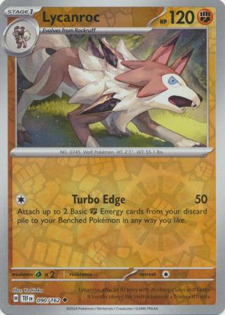 Lycanroc 090/162 - Uncommon - Reverse Holo-Kantocards