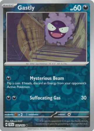 Gastly 102/162 - Common - Reverse Holo-Kantocards