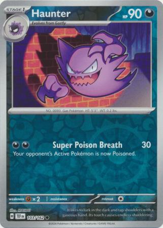 Haunter 103/162 - Common - Reverse Holo-Kantocards