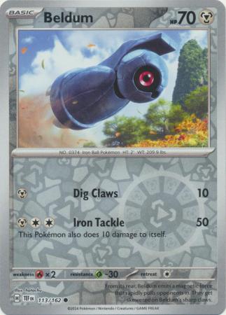 Beldum 113/162 - Common - Reverse Holo-Kantocards