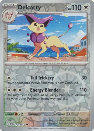Delcatty 131/162 - Uncommon - Reverse Holo-Kantocards