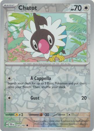 Chatot 132/162 - Common - Reverse Holo-Kantocards