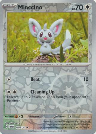 Minccino 136/162 - Common - Reverse Holo-Kantocards