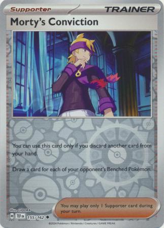 Morty's Conviction 155/162 - Uncommon - Reverse Holo-Kantocards