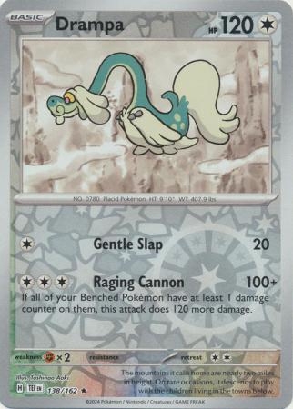 Drampa 138/162 - Rare - Reverse Holo-Kantocards