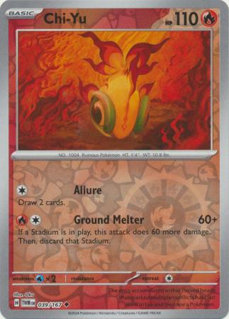 Chi-Yu 039/167 - Uncommon - Reverse Holo-Kantocards