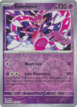 Enamorus 093/167 - Rare - Reverse Holo-Kantocards