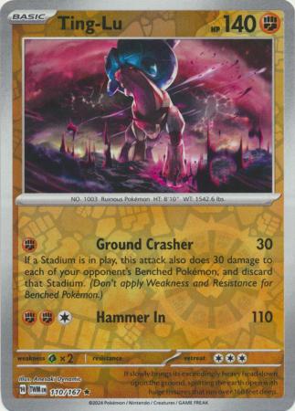 Ting-Lu 110/167 - Rare - Reverse Holo-Kantocards