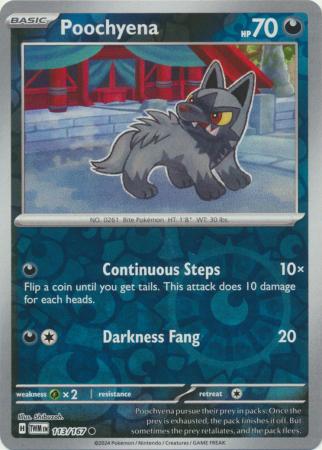 Poochyena 113/167 - Common - Reverse Holo-Kantocards