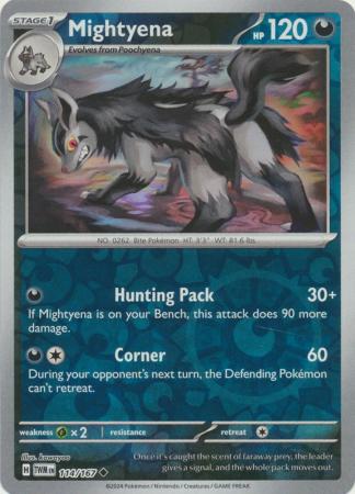 Mightyena 114/167 - Uncommon - Reverse Holo-Kantocards