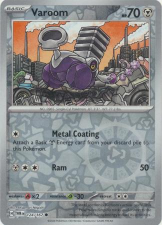 Varoom 124/167 - Common - Reverse Holo-Kantocards
