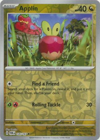 Applin 126/167 - Common - Reverse Holo-Kantocards