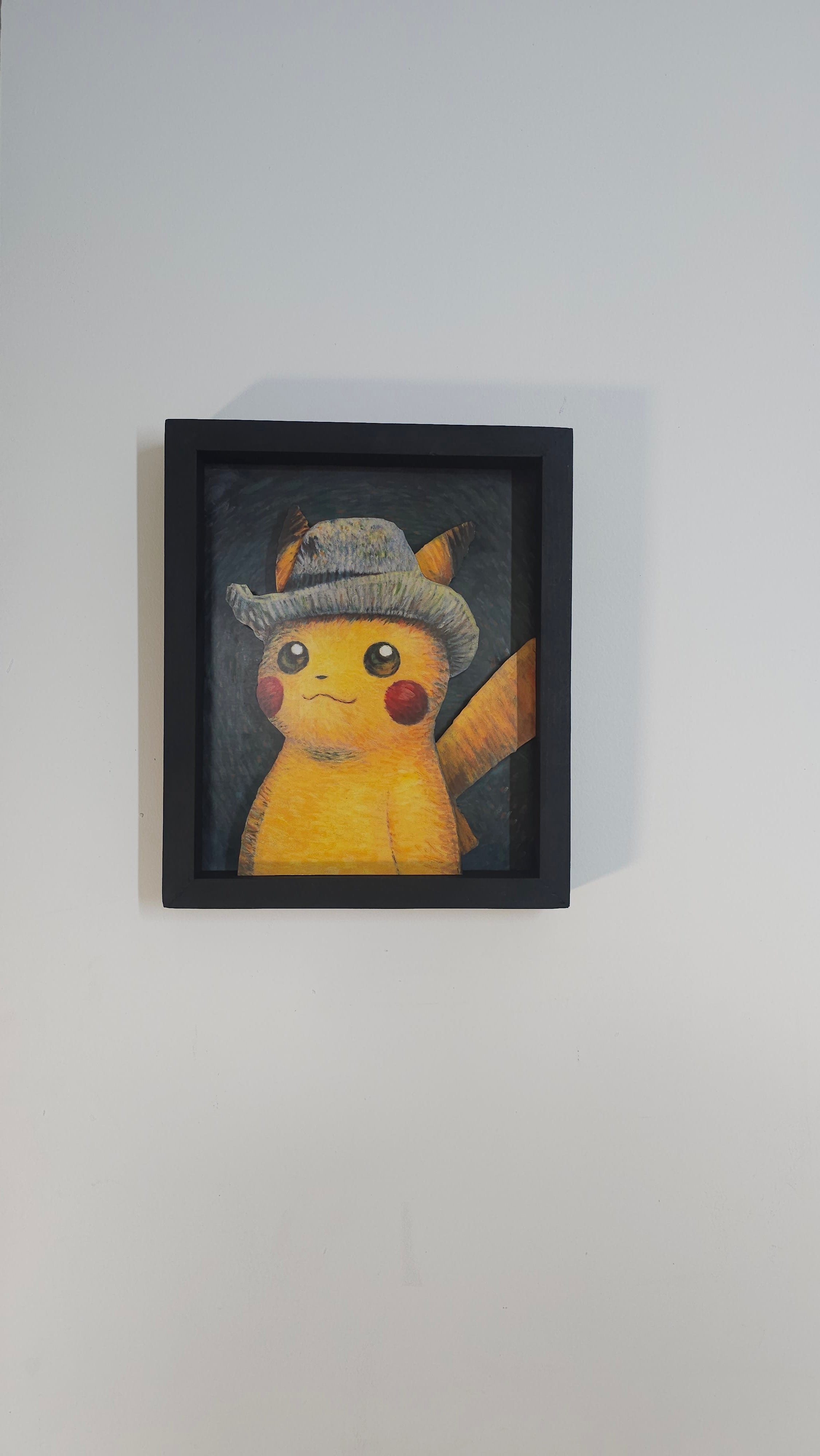 PIKACHU WITH GREY FELT HAT CUADRO (ENTREGA EN 2 SEMANAS)-Kantocards