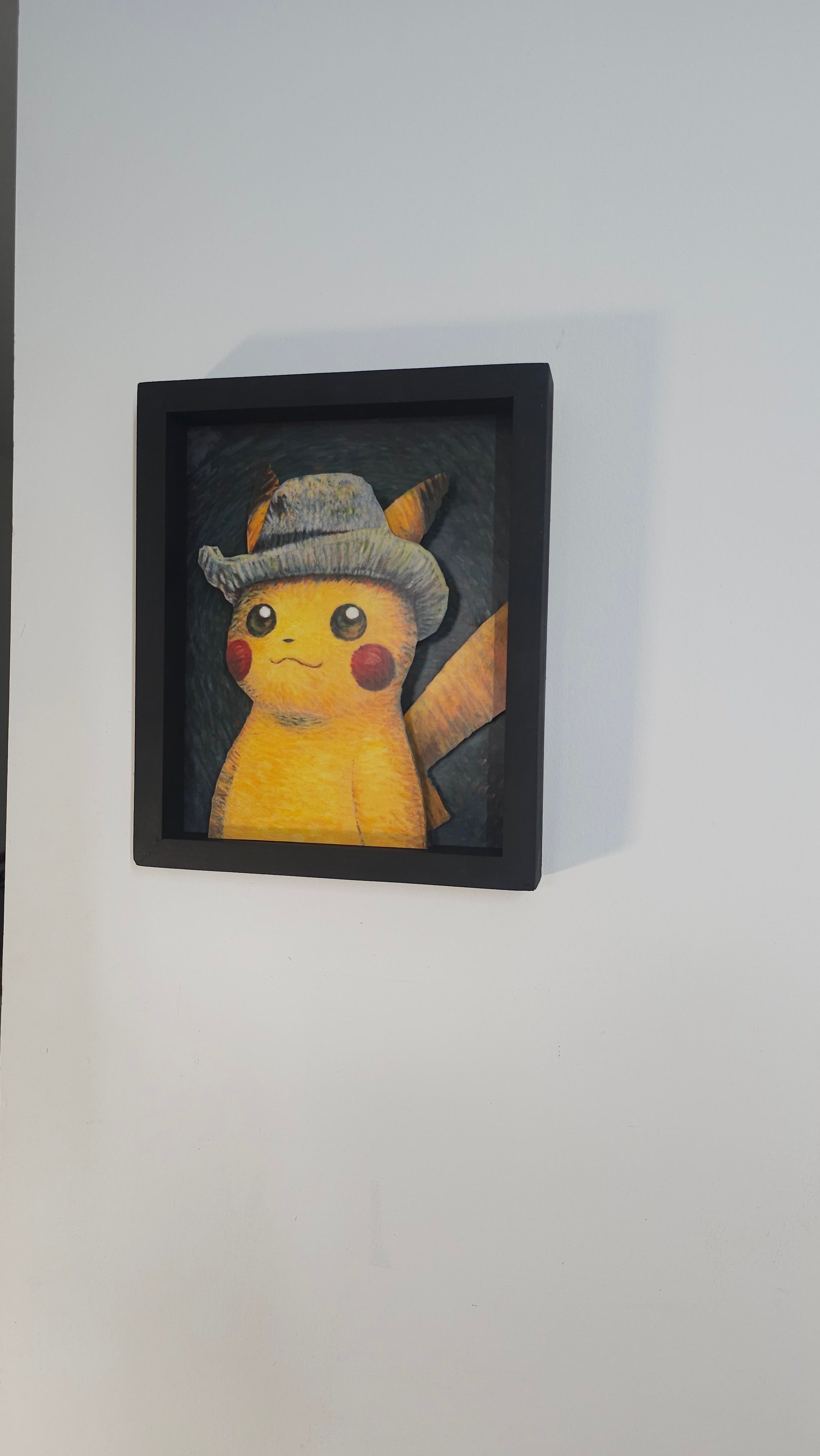 PIKACHU WITH GREY FELT HAT CUADRO (ENTREGA EN 2 SEMANAS)-Kantocards