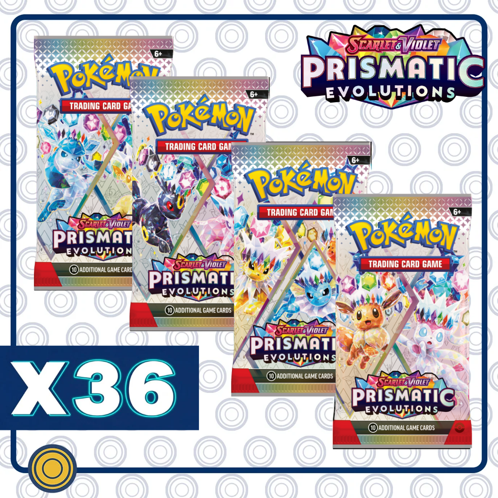 Prismatic Evolutions - 36 Booster Packs (Equivalente a 1 Booster Box)