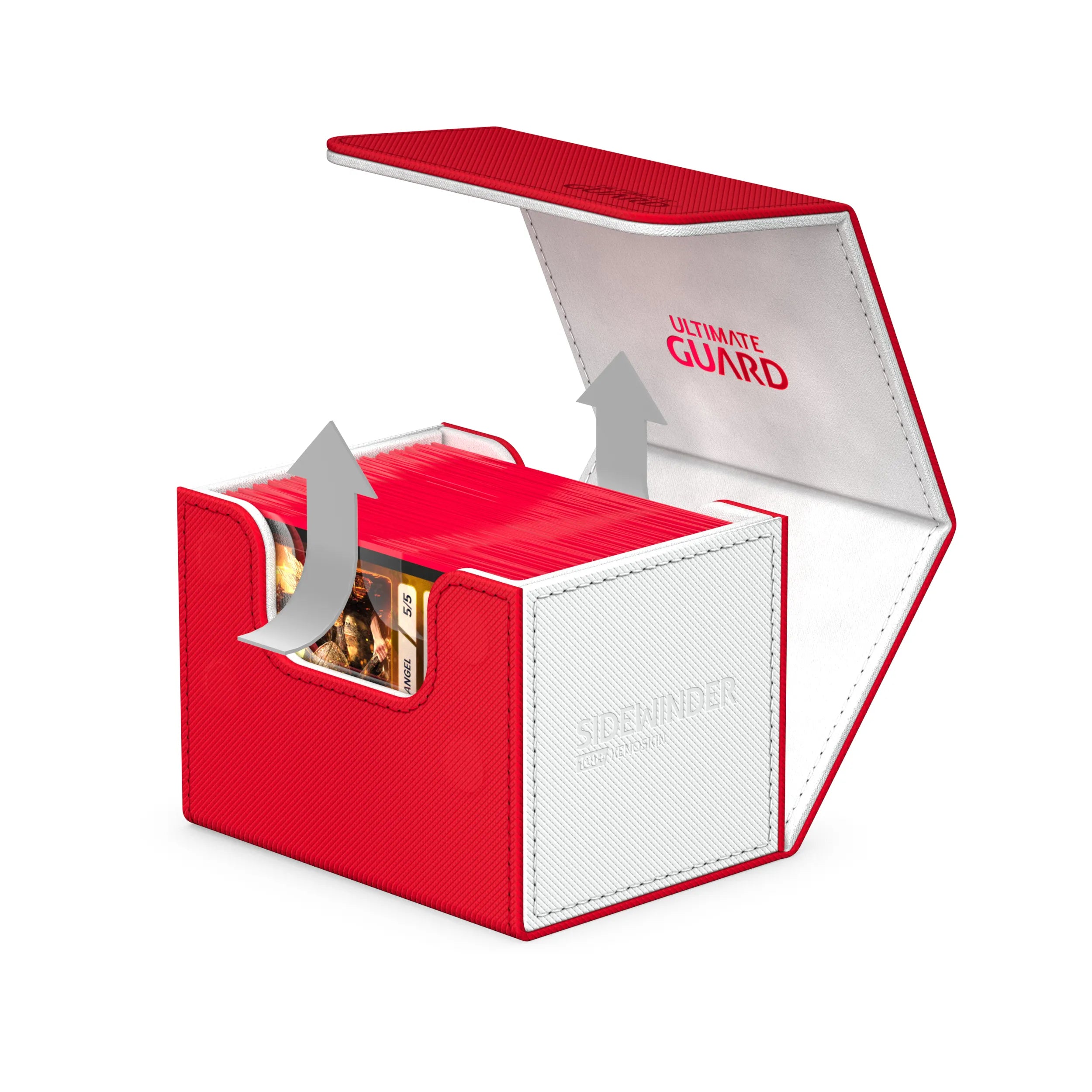 Sidewinder Deck Box 100+ Synergy Red/White-Kantocards