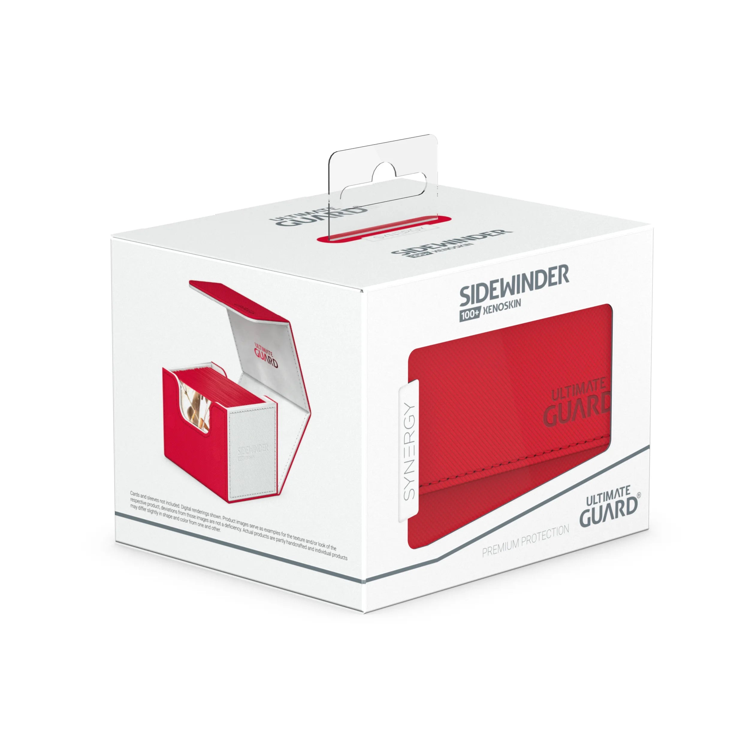 Sidewinder Deck Box 100+ Synergy Red/White-Kantocards