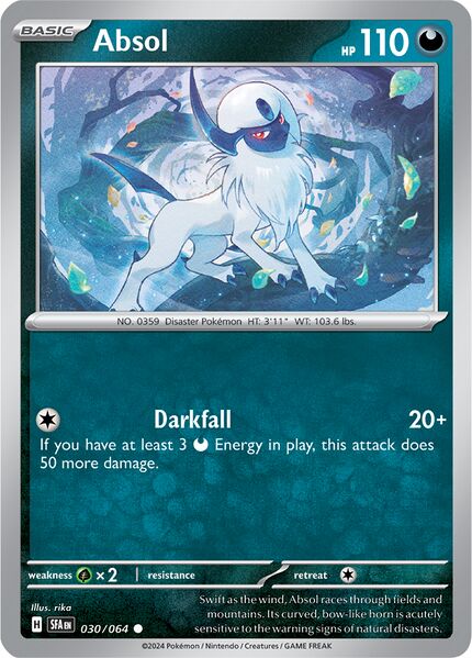 Absol 030/064 - Common - Reverse Holo-Kantocards