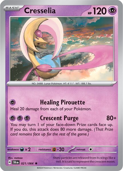 Cresselia 021/064 - Rare - Reverse Holo-Kantocards