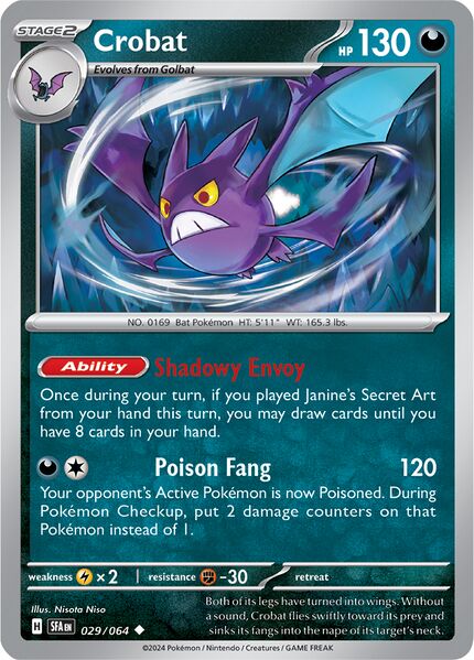 Crobat 029/064 - Uncommon-Kantocards