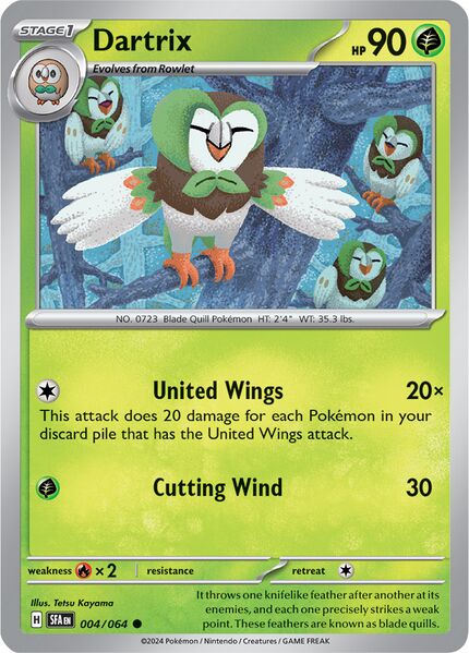 Dartrix 004/064 - Common - Reverse Holo-Kantocards